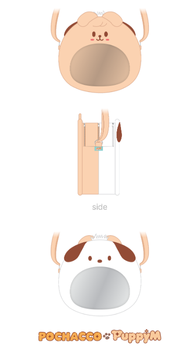[PRE-ORDER] Stray Kids SKZOO x Sanrio PLUSH PVC CROSS BAG