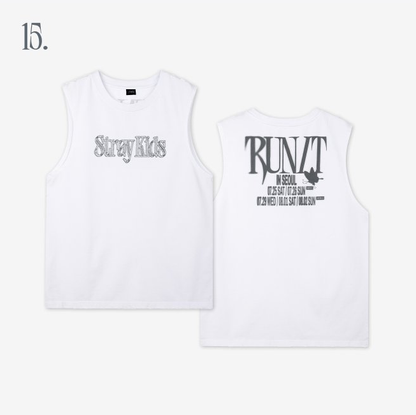 [PRE-ORDER, OFFLINE] STRAY KIDS SKZ World Tour RUN IT SEOUL OFFICIAL MERCH SLEEVELESS TOP